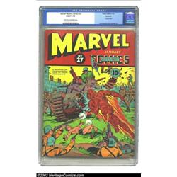 Marvel Mystery Comics #27 Rockford pedigree (Timely, 1942) CGC FN/VF 7.0 Light tan to off-white page