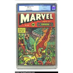 Marvel Mystery Comics #28 (Timely, 1942) CGC FN/VF 7.0 Cream to off-white pages. Schomburg couldn't.
