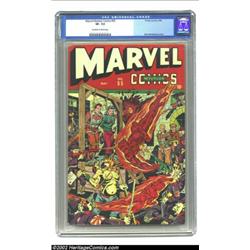 Marvel Mystery Comics #55 (Timely, 1944) CGC VF- 7.5 Off-white to white pages. To illustrate the poi