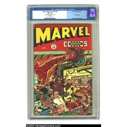 Marvel Mystery Comics #56 (Timely, 1944) CGC VF- 7.5 Off-white pages. Toro and an unidentified fire-