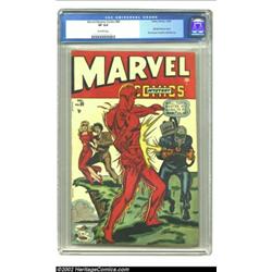 Marvel Mystery Comics #89 (Timely, 1948) CGC VF 8.0 Off-white pages. Sol Brodsky's cover treatment o