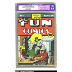 More Fun Comics #53 (DC, 1940) CGC Apparent FN/VF 7.0 Slight (P) Cream to off-white pages. Bernard B
