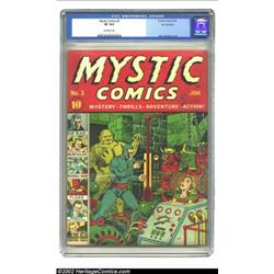 Mystic Comics #3 San Francisco pedigree (Timely, 1940) CGC VF 8.0 Off-white pages. Some of Alex Scho