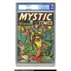 Mystic Comics #7 (Timely, 1941) CGC VF- 7.5 Off-white to white pages. Simon and Kirby were at their.