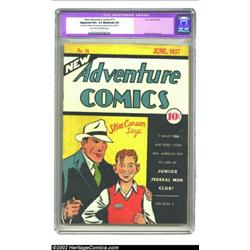 New Adventure Comics #16 (DC, 1937) CGC Apparent VG+ 4.5 Moderate (P) Light tan to off-white pages..
