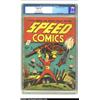 Image 1 : Speed Comics #3 (Harvey, 1939) CGC GD/VG 3.0 Cream to off-white pages. Shock Gibson hoists a Howitze