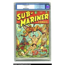 Sub-Mariner Comics #6 Chicago pedigree (Timely, 1942) CGC VF+ 8.5 Off-white pages. Alex Schomburg po