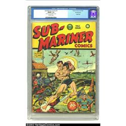 Sub-Mariner Comics #7 Pennsylvania pedigree (Timely, 1942) CGC FN/VF 7.0 Off-white pages. The brilli