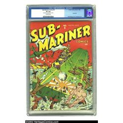 Sub-Mariner Comics #8 (Timely, 1942) CGC VF 8.0 Off-white pages. By now you should be impressed by t