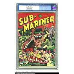 Sub-Mariner Comics #11 Pennsylvania pedigree (Timely, 1943) CGC VF- 7.5 Off-white to white pages. In