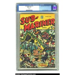 Sub-Mariner Comics #12 (Timely, 1943) CGC FN/VF 7.0 White pages. This almost high-grade book has the