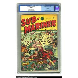 Sub-Mariner Comics #14 (Timely, 1944) CGC VF 8.0 Off-white to white pages. Only Schomburg could inco