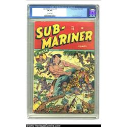 Sub-Mariner Comics #15 (Timely, 1944) CGC FN 6.0 Off-white pages. The Sub-Mariner and American troop