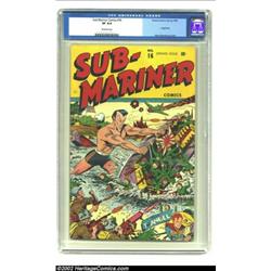 Sub-Mariner Comics #16 (Timely, 1945) CGC VF 8.0 Off-white pages. Another pretty copy of another exc