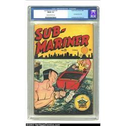 Sub-Mariner Comics #21 (Timely, 1946) CGC FN/VF 7.0 Cream to off-white pages. Collector interest in.
