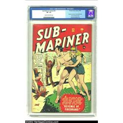 Sub-Mariner Comics #25 (Timely, 1948) CGC VF- 7.5 Cream to off-white pages. This issue is chock-full