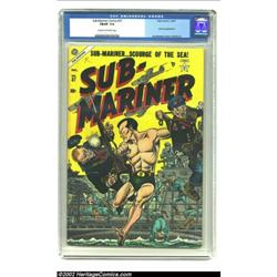 Sub-Mariner Comics #37 (Timely, 1954) CGC FN/VF 7.0 Cream to off-white pages. Joe Maneely, one of At