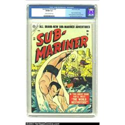 Sub-Mariner Comics #38 (Timely, 1955) CGC VF/NM 9.0 Cream to off-white pages. Syd Shores becomes the