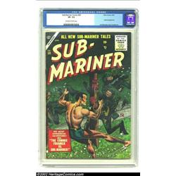 Sub-Mariner Comics #39 (Timely, 1955) CGC VF- 7.5 Off-white to white pages. This issue featured a co
