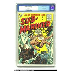 Sub-Mariner Comics #41 (Timely, 1955) CGC VF- 7.5 Off-white pages. Joe Maneely was probably the most