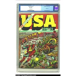U.S.A. Comics #2 (Timely, 1941) CGC VF 8.0 Off-white pages. Jack Kirby is responsible for this sizzl