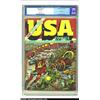Image 1 : U.S.A. Comics #2 (Timely, 1941) CGC VF 8.0 Off-white pages. Jack Kirby is responsible for this sizzl