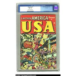 U.S.A. Comics #12 "D" Copy pedigree (Timely, 1944) CGC NM- 9.2 Off-white to white pages. You might w