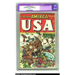 U.S.A. Comics #13 (Timely, 1944) CGC Apparent VF+ 8.5 Slight (P) White pages. Another gorgeous copy.