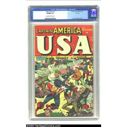 U.S.A Comics #15 "D" Copy pedigree (Timely, 1944) CGC VF/NM 9.0 Off-white to white pages. Here's tha