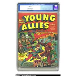 Young Allies Comics #1 (Timely, 1941) CGC VF- 7.5 Cream to off-white pages. The premiere issue of a.