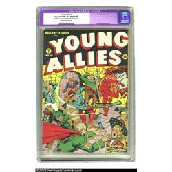 Young Allies Comics #7 (Timely, 1943) CGC Apparent VF+ 8.5 Slight (P) Cream to off-white pages. Buck