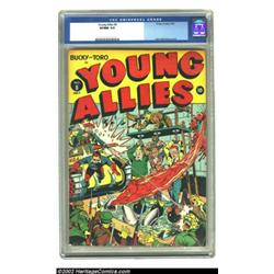 Young Allies Comics #8 (Timely, 1943) CGC VF/NM 9.0 Off-white pages. The gorgeous, brightly-covered.