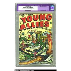 Young Allies Comics #14 (Timely, 1944) CGC Apparent NM- 9.2 Slight (P) Off-white to white pages. Bri