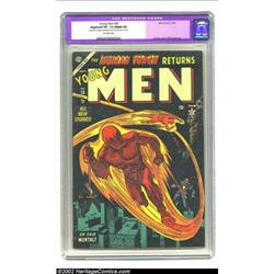 Young Men #26 (Atlas, 1954) CGC Apparent VF- 7.5 Slight (A) Off-white pages. Cover artist Carl Burgo