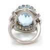 Image 3 : Handmade Blue Topaz & Diamond Ring