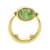 Image 2 : Bulgari 18k Gold & Prehnite Swivel Ring