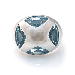 18k Gold & Topaz Ring by Manfredi