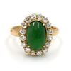 Image 1 : Jade and Diamond Ring