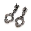 Image 2 : Pair of 18k Gold & Diamond Earrings