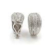 Image 2 : Pair of 18k Gold & Diamond Hoop Earrings