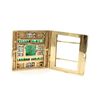 Image 3 : 18k Gold, Emerald Diamond Clip