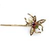 Image 2 : Gem-set Fly Stick Pin