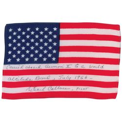Michael Collins’s Gemini 10 Flown Flag