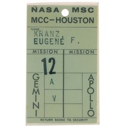Gene Kranz’s Gemini 12 Operations Badge
