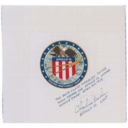Charlie Duke’s Apollo 16 Flown Beta Cloth