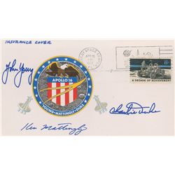 Charlie Duke’s Apollo 16 Signed Insurance Cover