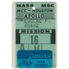 Image 1 : Gene Kranz’s Apollo 16 Operations Badge