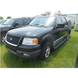 2005 FORD EXPEDITION XLT, S/N 1FMPU15545LA66436, V8 GAS, A/T, ODOMETER READING 223,196 MILES