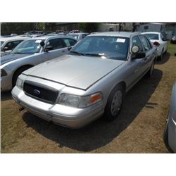 2006 FORD CROWN VICTORIA, S/N 2FAHP71W46X147254, V8 GAS, A/T, ODOMETER READING 191,799 MILES