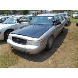 2007 FORD CROWN VICTORIA, S/N 2FAHP71W97X158879, V8 GAS, A/T, ODOMETER READING 244,086 MILES